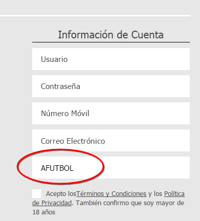 codigo promocional marca apuestas AFUTBOL