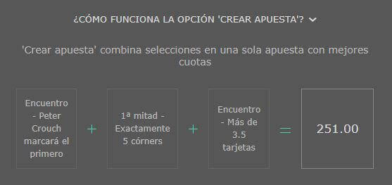 crear apuesta bet365 ejemplo