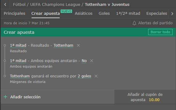 Como hacer una apuesta combinada en bet365