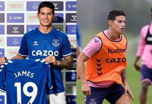 James Rodriguez ilusiona a la afición del Everton