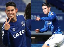 El Everton con James a la cabeza, defiende liderato