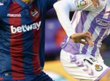 Levante y Real Valladolid en su partido de Liga Santander