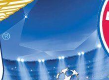 Cartel del Partido de Champions entre Lazio y Bayern Munich