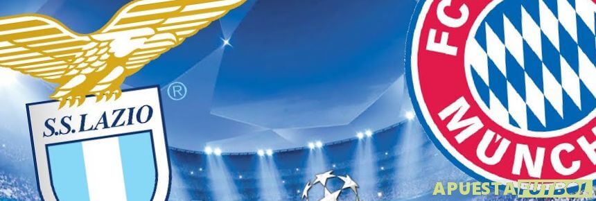 Cartel del Partido de Champions entre Lazio y Bayern Munich