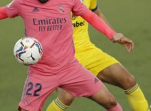 Real Madrid y Cadiz en el anterior partido de Liga Santander