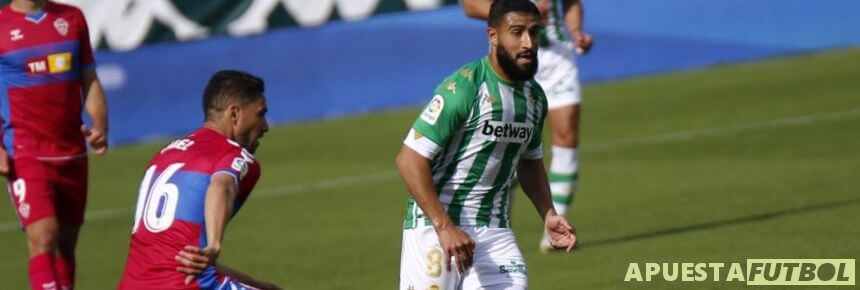 Elche y Real Betis en su partido de Liga esta temporada