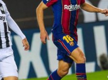 Partido de ida esta temporada entre Levante y Barcelona