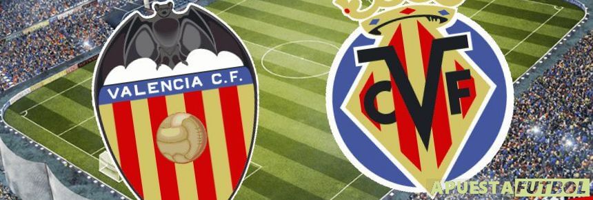 Cartel del partido Valencia Villarreal de  Liga Santander