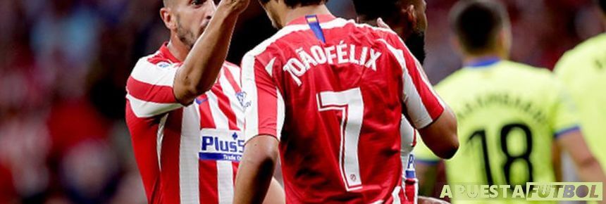 Koke y Joao Félix celebran un gol frente al Getafe