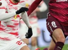 Imagen del partido de ida entre Leipzig y Real Sociedad