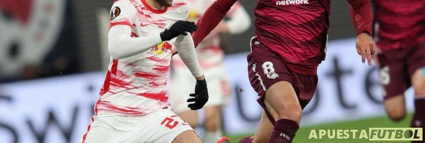 Imagen del partido de ida entre Leipzig y Real Sociedad