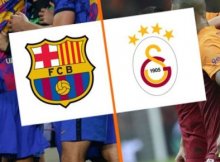 Cartel del partido entre Barcelona y Galatasaray de Europa League