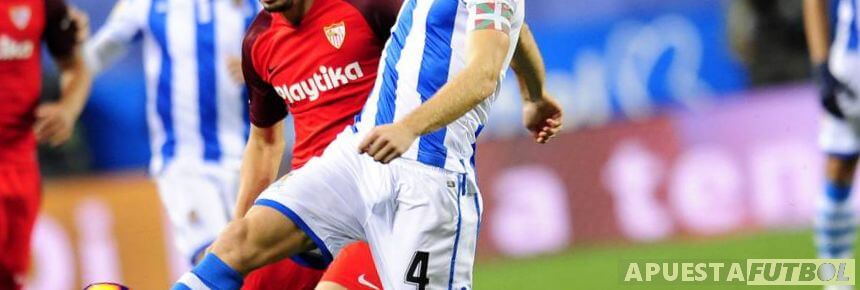 Jugada del partido Real Sociedad vs Sevilla de Liga Santander