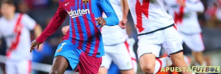 Barcelona en un partido de Liga Santander frente a Rayo Vallecano