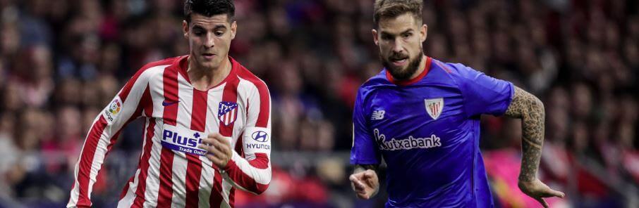 Jugadores de Athletic vs Atletico partido de la Liga Santander