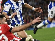 Enfrentamiento entre Athletic y Real Sociedad en un partido anterior de LaLiga