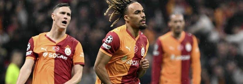 jugadores del galatasaray frente a la juventus en champions 17 febrero 2026